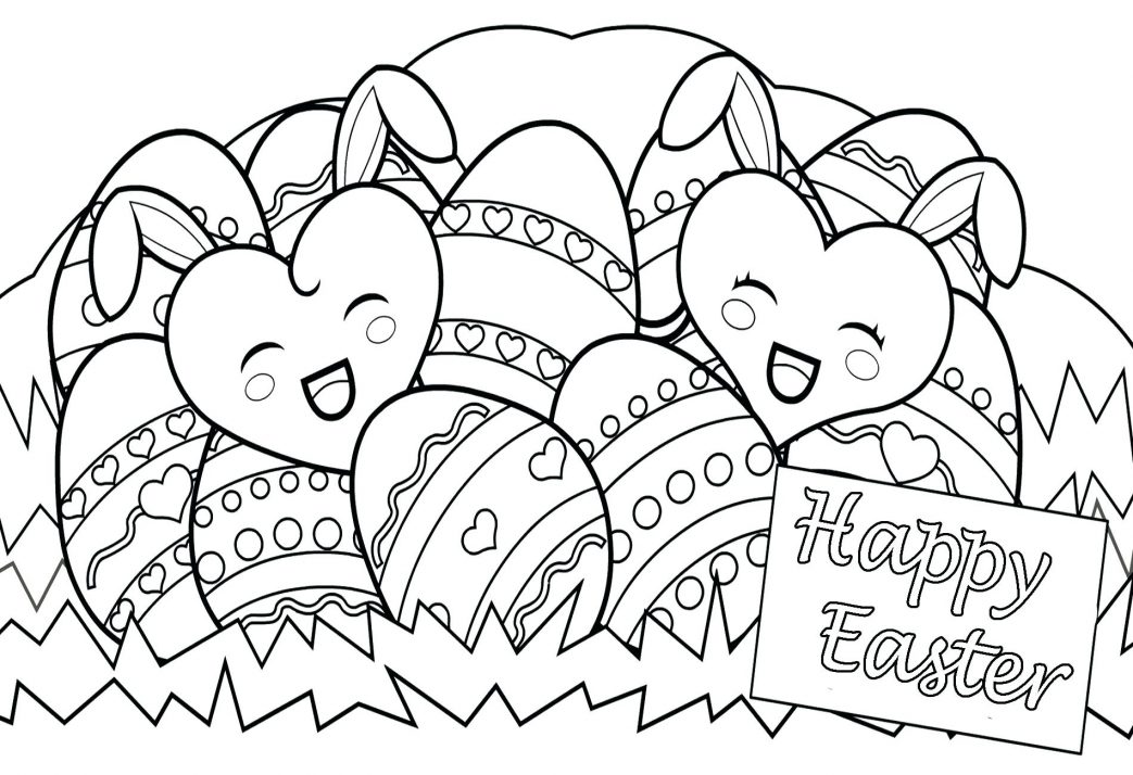 1043x714 Free Printable Easter Coloring Pages For Kids Flowers In A Vase