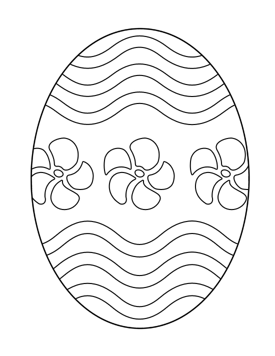 550x712 Printable Easter Egg