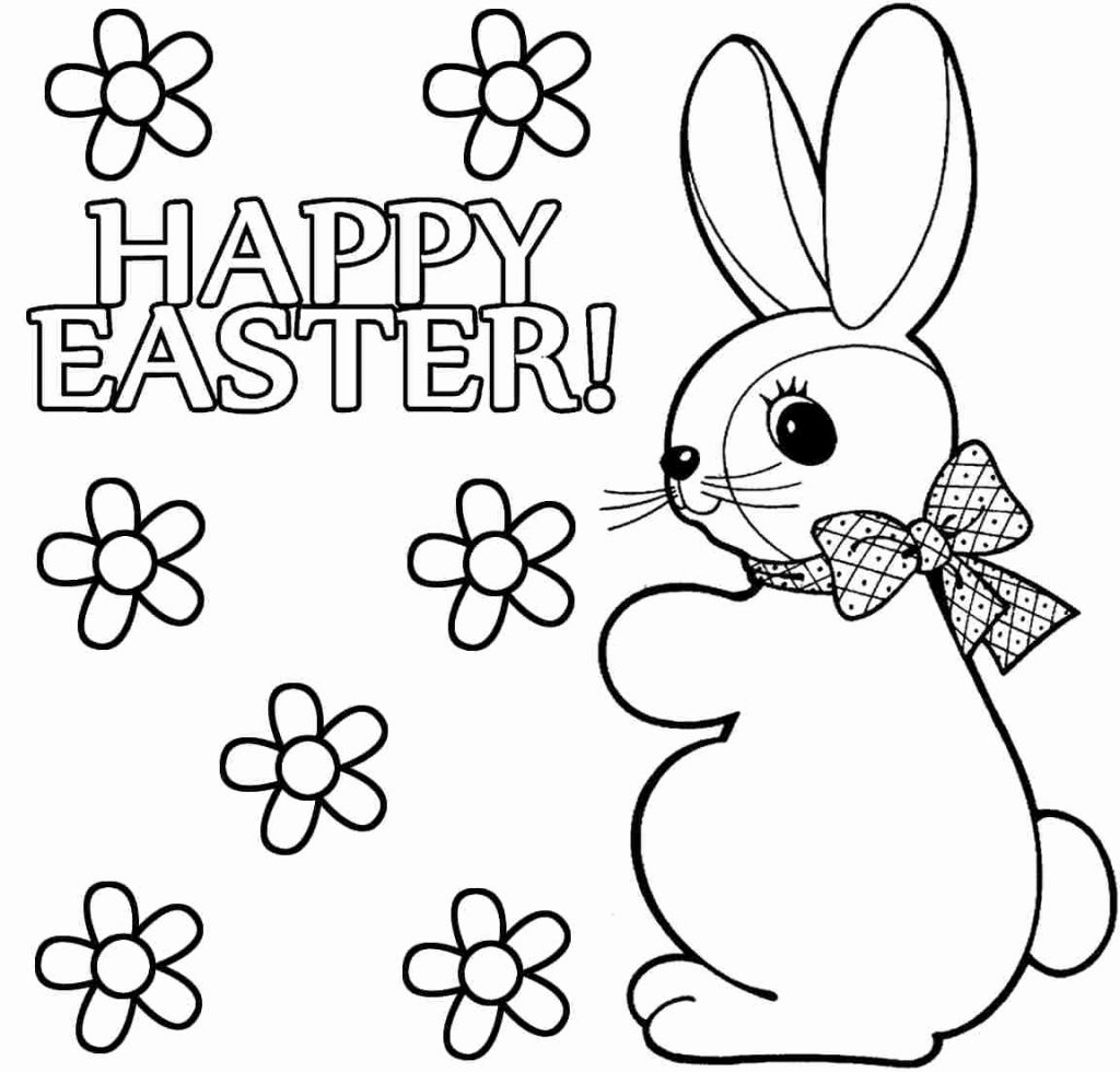 1024x980 Simple Easter Bunny Coloring Pages Ohmygirl.us