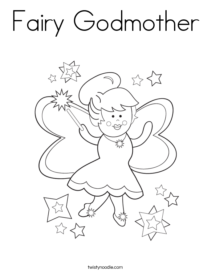 685x886 Fairy Godmother Coloring Page