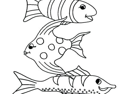 Fish Coloring Pages To Print Simple Fish Coloring Pages Small Fish 440x330 Fish Coloring Pages To Print Simple Fish Coloring Pages Small Fish