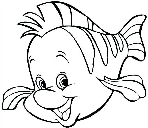 Cartoon Fish Coloring Pages Simple Fish Coloring Page Free 600x520 Cartoon Fish Coloring Pages Simple Fish Coloring Page Free