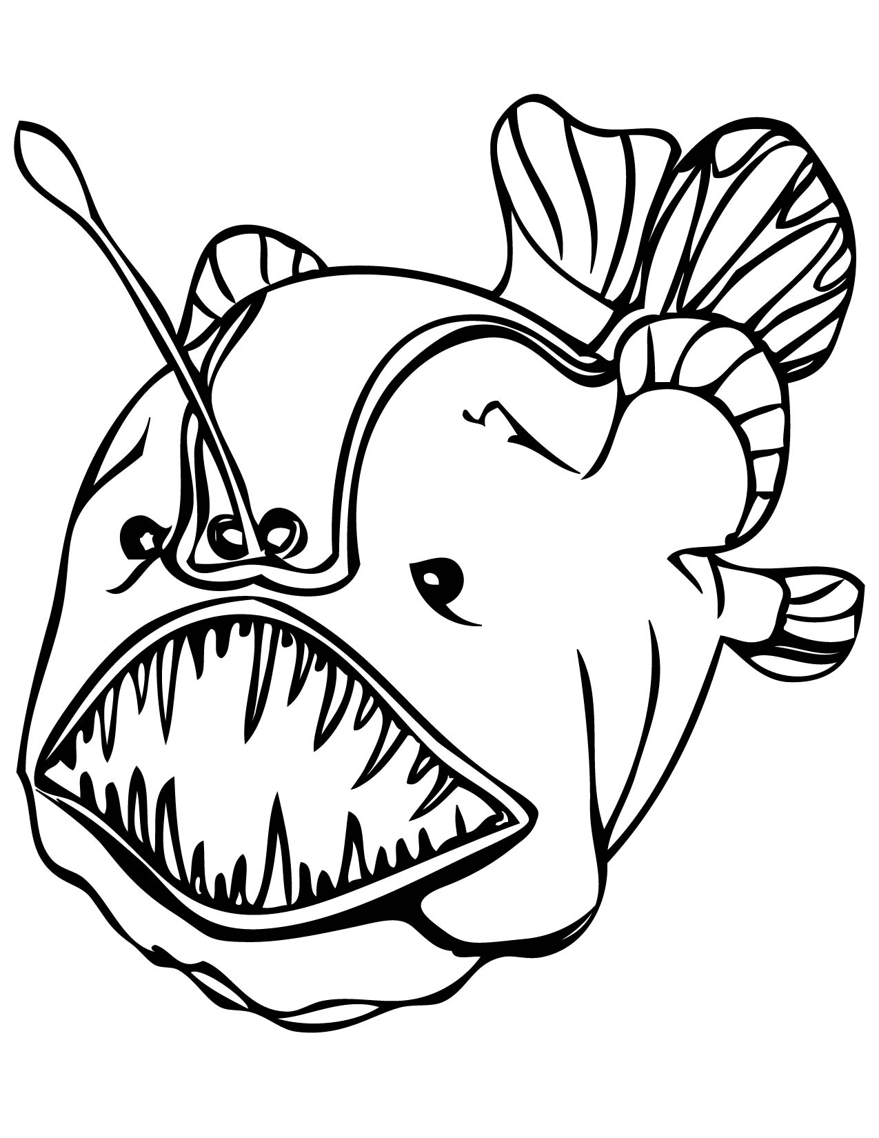Coloring For Kids Puffer Fish Colouringese Color Cartoon Connect 1275x1650 Coloring For Kids Puffer Fish Colouringese Color Cartoon Connect
