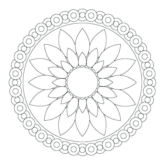 Simple Flower Coloring Sheets Kids Coloring Easy Flower Coloring 580x580 Simple Flower Coloring Sheets Kids Coloring Easy Flower Coloring