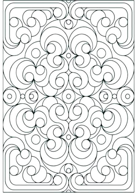 446x628 Geometric Patterns Coloring Pages Free Geometric Design Coloring