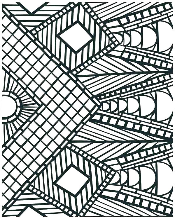 600x747 Geometric Patterns Coloring Pages Geometric Color Pages Geometric
