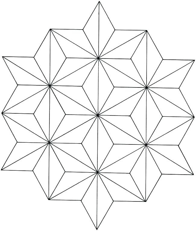650x766 Geometric Pattern Coloring Pages
