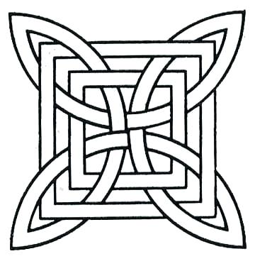 360x368 Geometric Patterns Coloring Pages