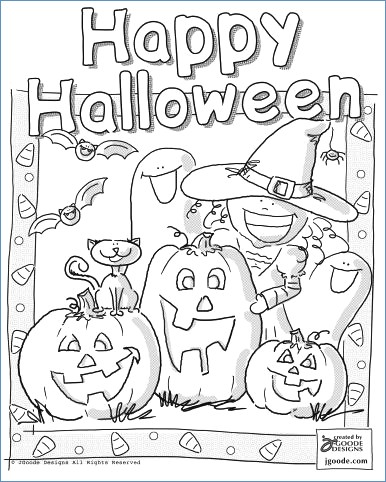 Halloween Coloring Pages For Toddlers 386x482 Halloween Coloring Pages For Toddlers