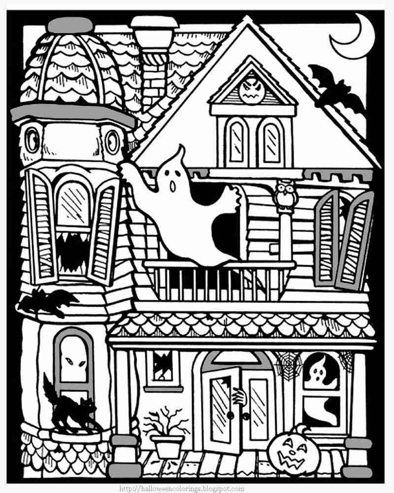 Free Printable Haunted House Coloring Pages For Kids Unbelievable 800x1000 Free Printable Haunted House Coloring Pages For Kids Unbelievable
