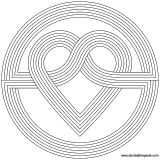 Simple Heart Coloring Pages