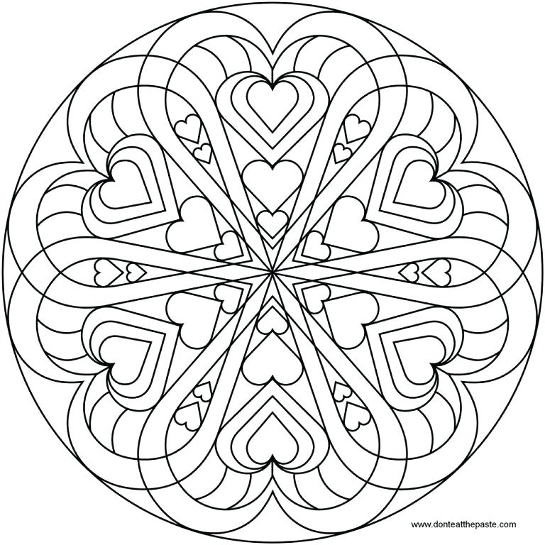 Heart Mandala Coloring Pages Simple Heart Mandala Coloring Pages 768x768 Heart Mandala Coloring Pages Simple Heart Mandala Coloring Pages