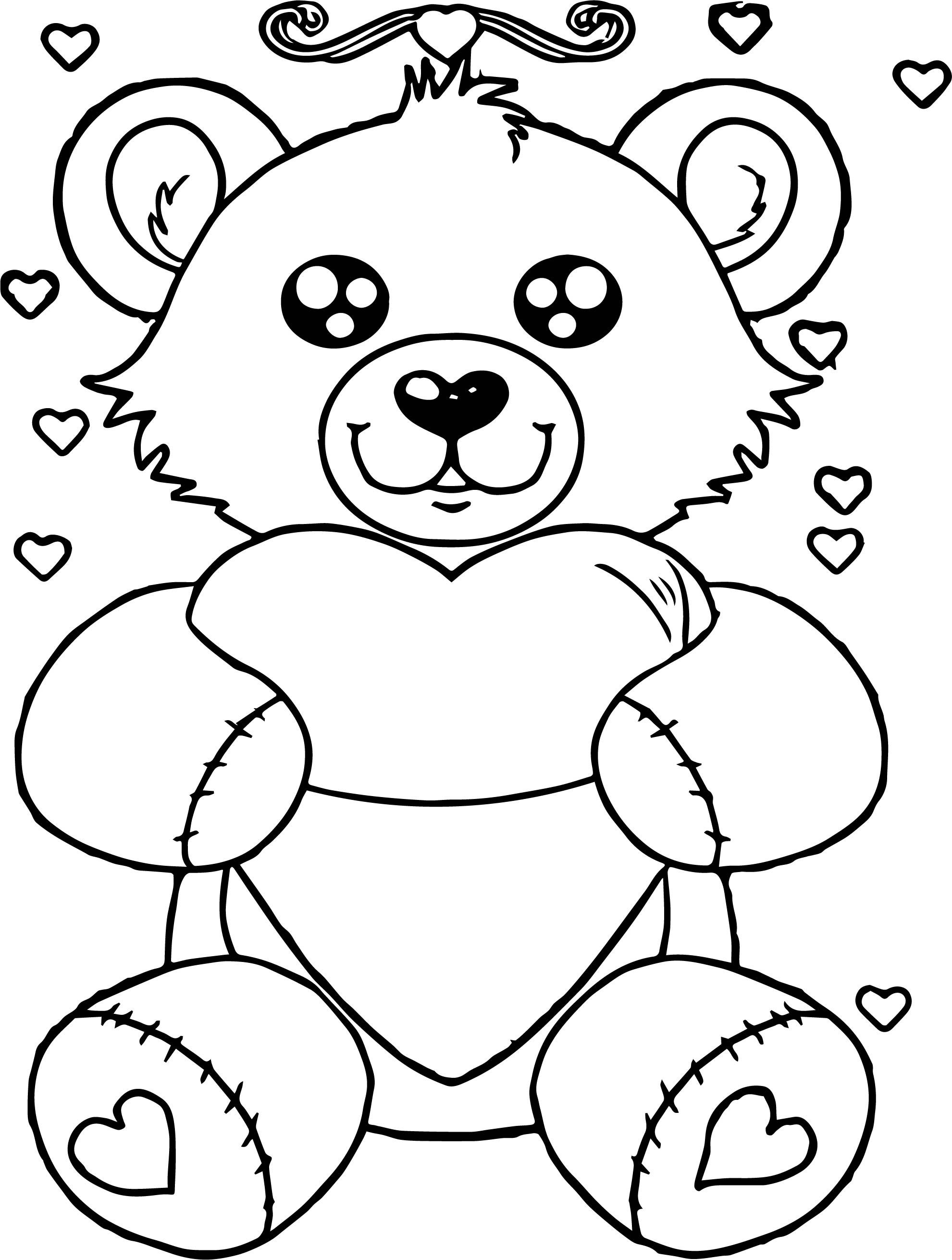 Unbelievable Bear My Heart Coloring Page Wecoloringpage Picture 1981x2621 Unbelievable Bear My Heart Coloring Page Wecoloringpage Picture