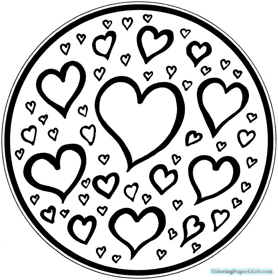 Simple Heart Mandala Coloring Pages Coloring Pages For Kids 947x951 Simple Heart Mandala Coloring Pages Coloring Pages For Kids