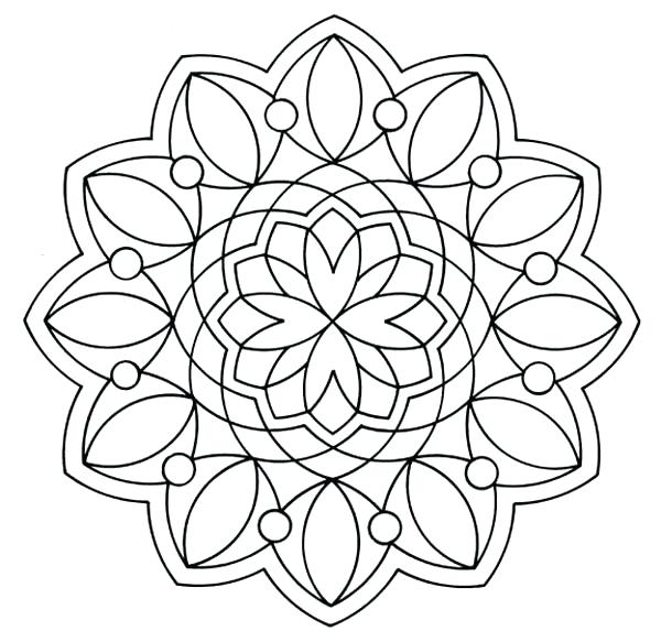 Simple Mandala Coloring Pages Or Simple Design Mandala Coloring 600x583 Simple Mandala Coloring Pages Or Simple Design Mandala Coloring