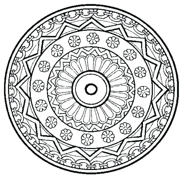 Simple Heart Mandala Coloring Pages at GetColorings.com | Free ...