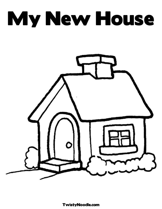 Simple House Coloring Pages 685x886 Simple House Coloring Pages