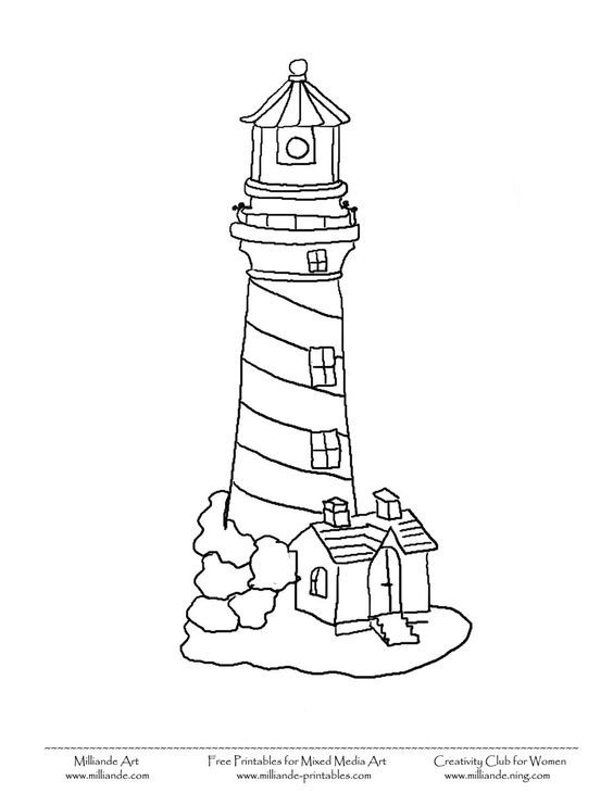 Simple Lighthouse Printable Lighthouse Coloring Pages Lighthouse 564x730 Simple Lighthouse Printable Lighthouse Coloring Pages Lighthouse
