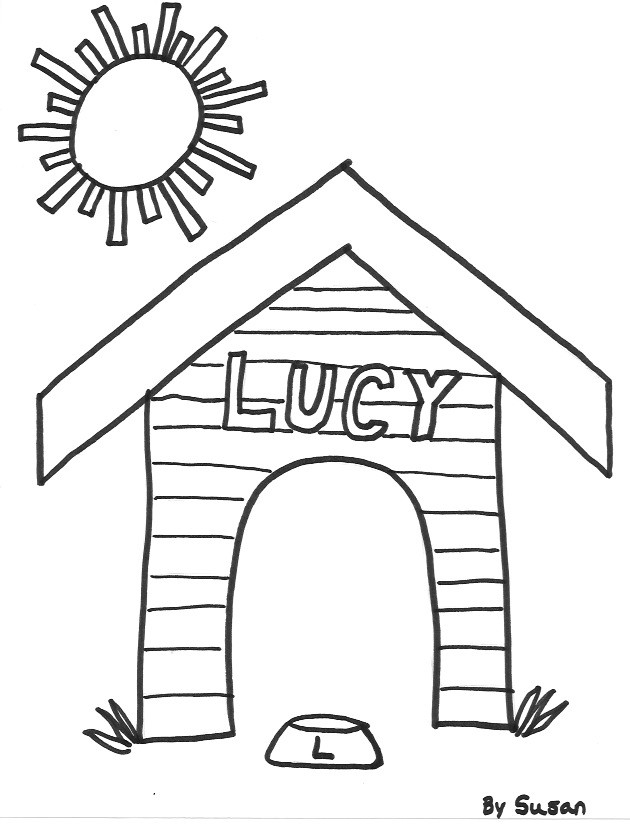 Dog House Coloring Pages 630x825 Dog House Coloring Pages