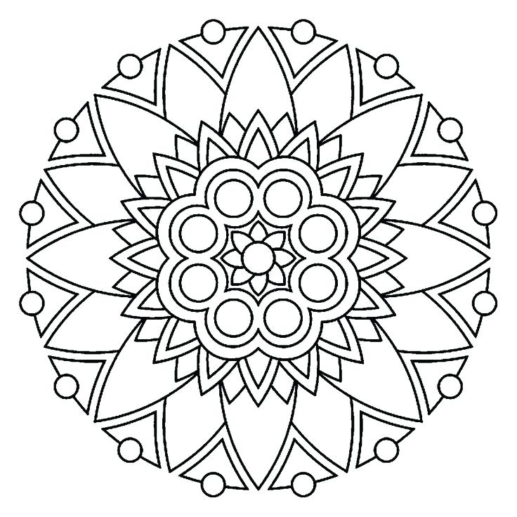 Simple Mandala Coloring Pages As Well As Easy Mandala Coloring 736x736 Simple Mandala Coloring Pages As Well As Easy Mandala Coloring
