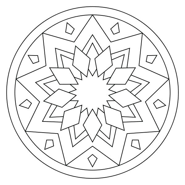 Simple Mandalas To Print And Color Mandala Coloring Pages Kids 600x600 Simple Mandalas To Print And Color Mandala Coloring Pages Kids