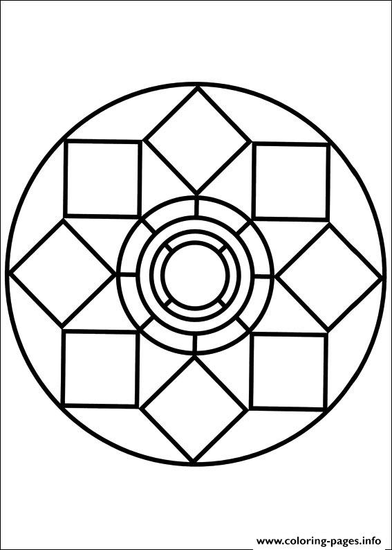 567x794 Easy Simple Mandala 79 Coloring Pages Printable