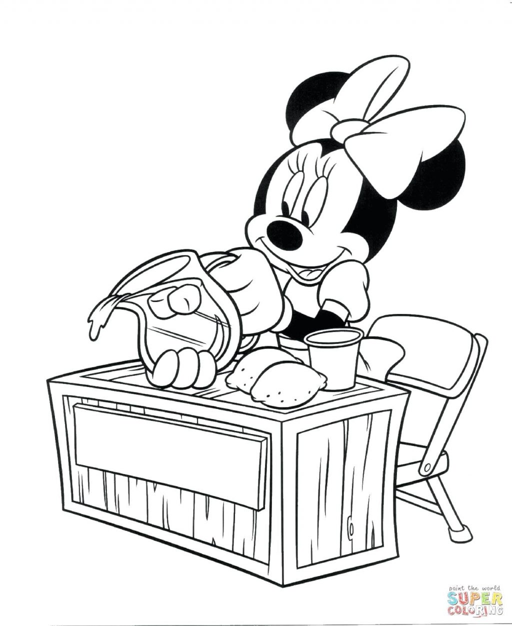 1024x1252 Coloring Pages ~ Minnie Mouse Coloring Page Is Making Lemon Free