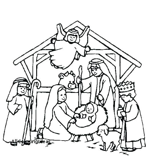 Simple Nativity Coloring Pages at GetColorings.com | Free printable ...