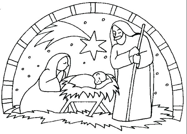 Nativity Scene Coloring Page Best Of Nativity Scene Coloring Page 600x430 Nativity Scene Coloring Page Best Of Nativity Scene Coloring Page