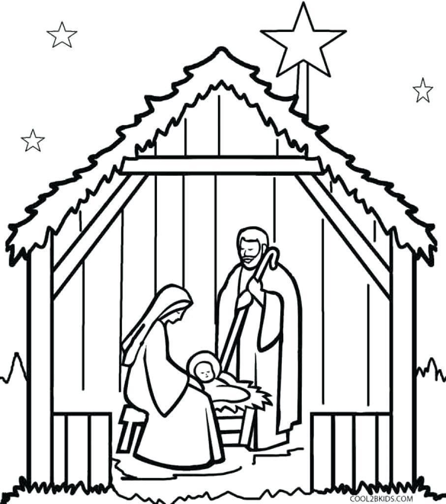 The Best Simple Nativity Scene Coloring Pages Pict Of Manger Trend 907x1024 The Best Simple Nativity Scene Coloring Pages Pict Of Manger Trend