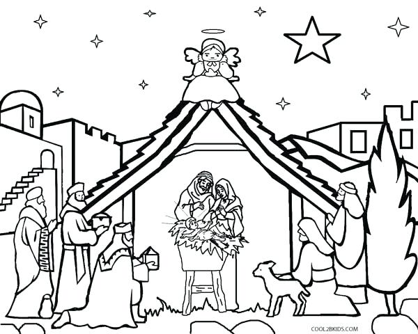 Coloring Page Nativity Manger Scene Coloring Page Printable 600x480 Coloring Page Nativity Manger Scene Coloring Page Printable