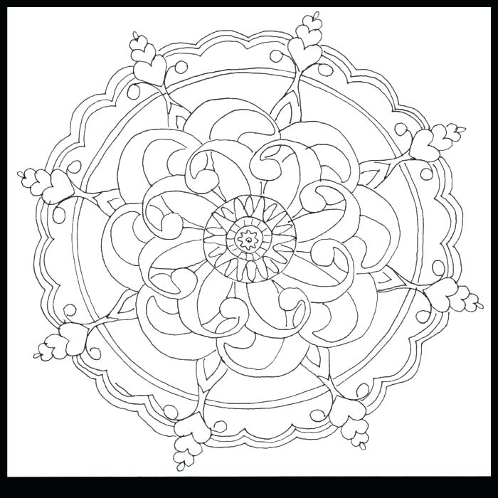 Simple Flower Coloring Pages Flower Pattern Coloring Pages 700x700 Simple Flower Coloring Pages Flower Pattern Coloring Pages