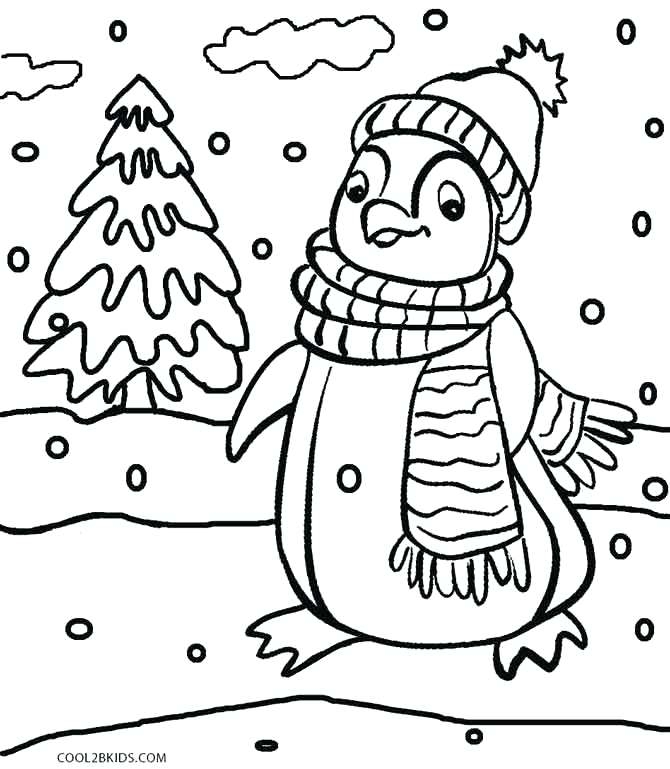 670x769 Coloring Christmas Penguin Coloring Pages To Print