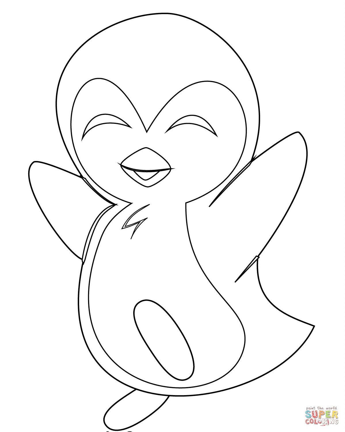 1199x1500 Baby Penguin Coloring Pages