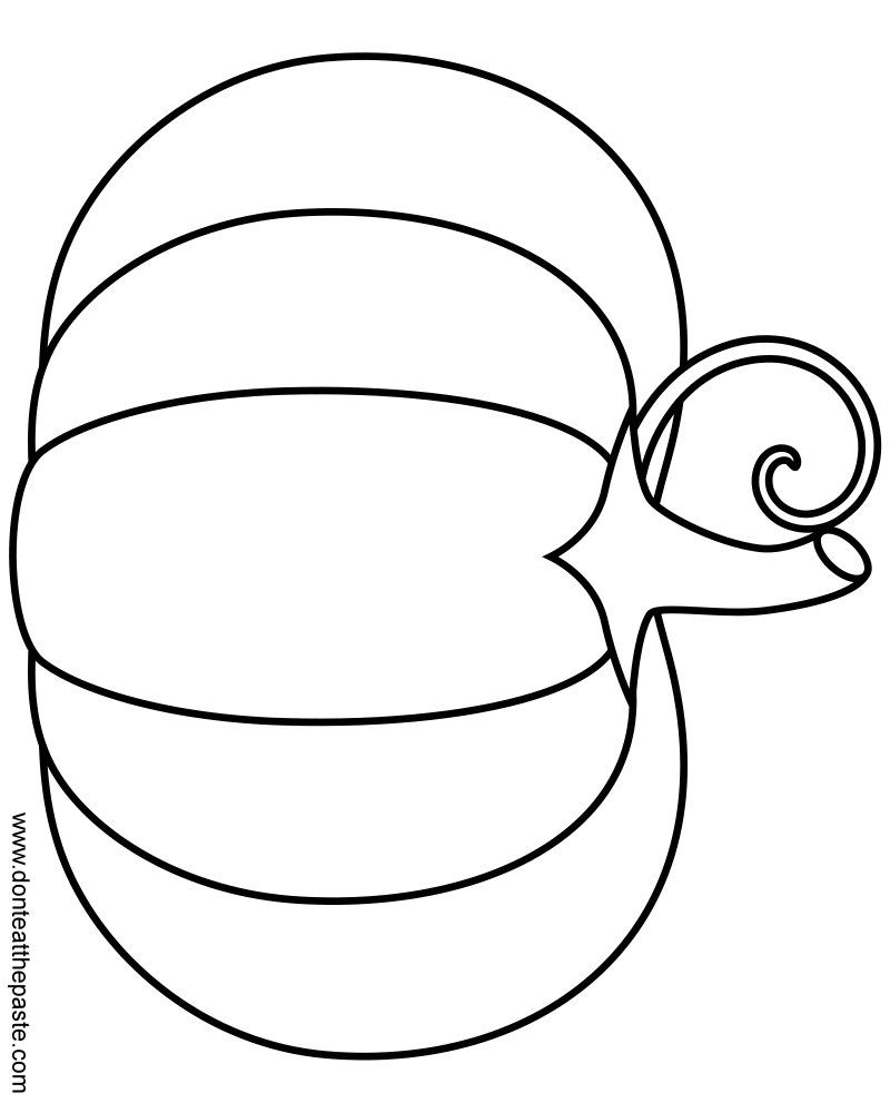 800x1000 Pumpkin To Color Etsy, Template And Craft