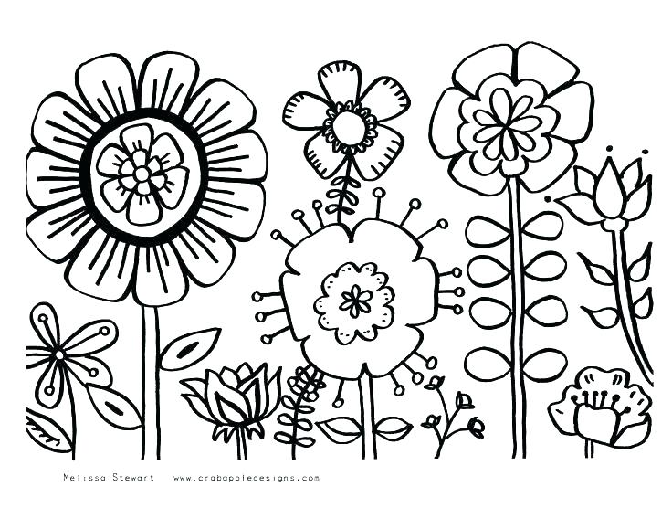 Pictures Of Flowers For Coloring Colouring Pages Of Simple Flowers 736x567 Pictures Of Flowers For Coloring Colouring Pages Of Simple Flowers