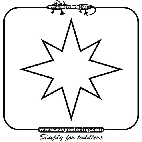 Star Shape Coloring Page B Simple Shapes Easy Coloring Pages 496x496 Star Shape Coloring Page B Simple Shapes Easy Coloring Pages