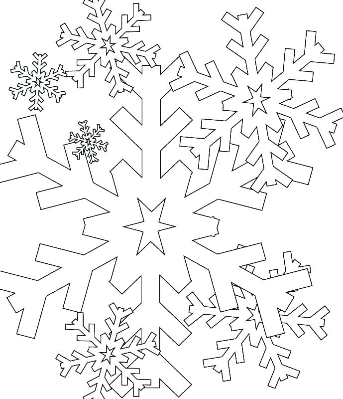 689x800 Printable Snowflakes To Color Free Table Snowflake Color Pages