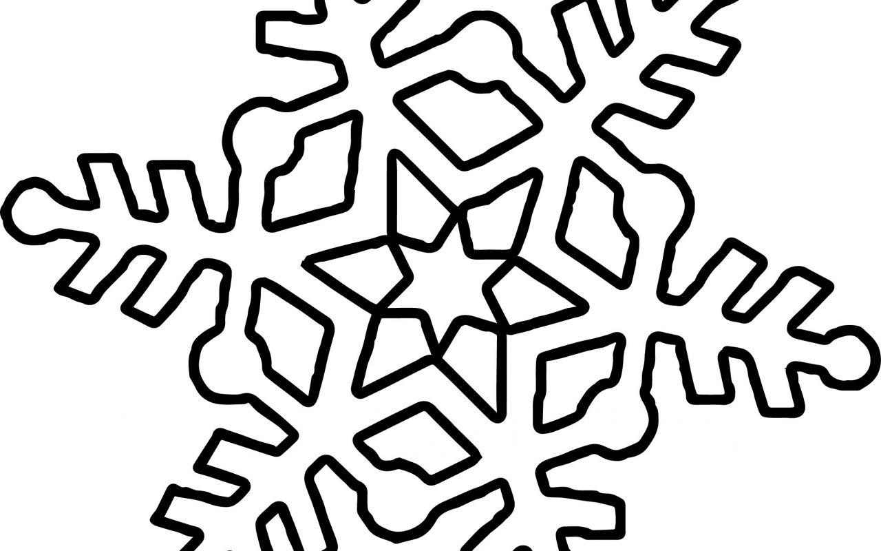 1280x800 Snowflake Coloring Pages Unique Design Free Printable Adult Simple