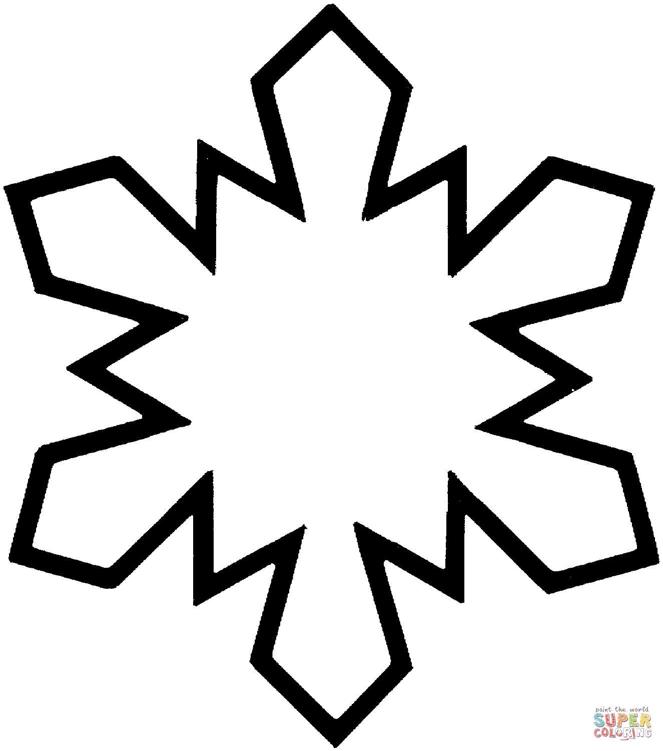 1325x1500 Snowflakes Coloring Pages Unique Simple Snowflake Coloring Pages