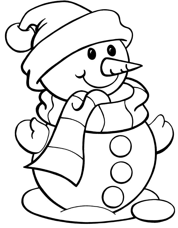601x768 Christmas Snowman Coloring Pages
