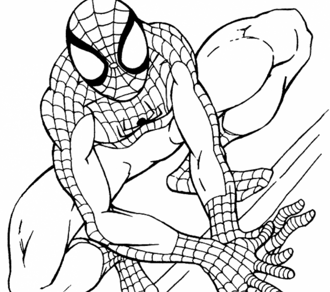 678x600 Coloring Pages Of Spider Man