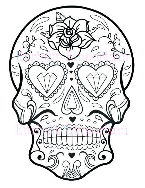 500x647 Skull Coloring Page Flaming Skull Coloring Pages Cool Skull Design