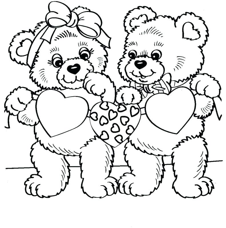 Simple Teddy Bear Coloring Pages at GetColorings.com | Free printable ...