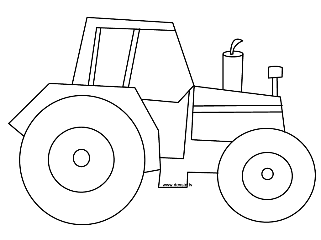 Easy Tractor Coloring Pages 1024x768 Easy Tractor Coloring Pages