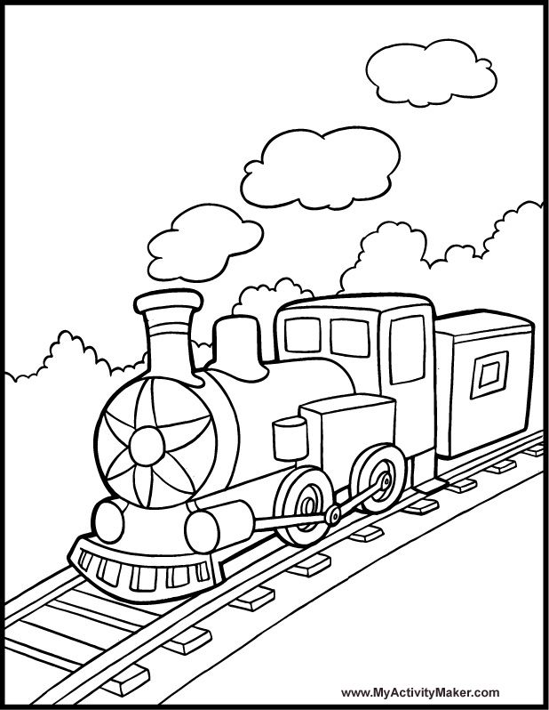 618x798 Simple Train Do You Love Train Here Is Train Coloring Pages