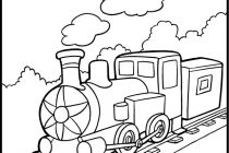 210x140 Train Coloring Pages For Kids Simple Train Do You Love Train Here