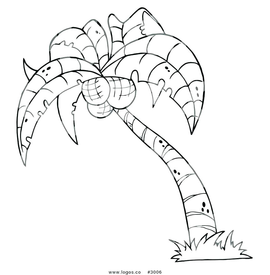 Simple Tree Coloring Page at GetColorings.com | Free printable ...