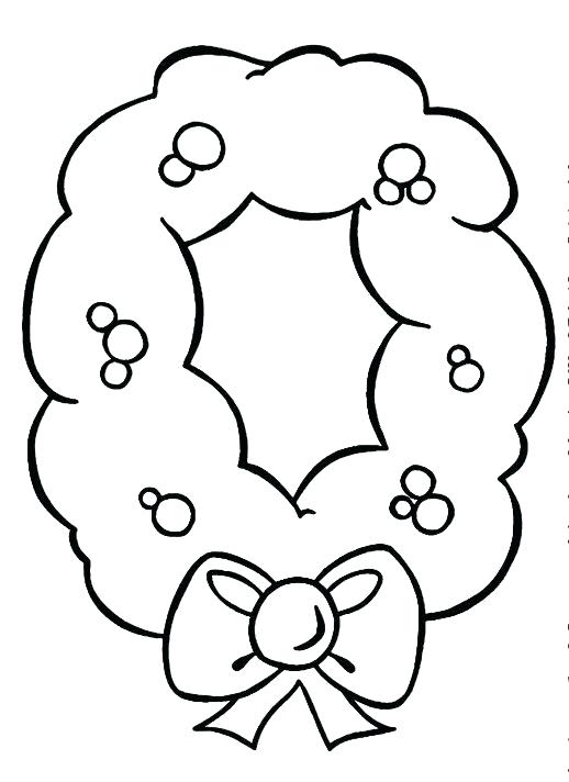 518x712 Wreath Coloring Pages Advent Wreath Coloring Page Flower Wreath