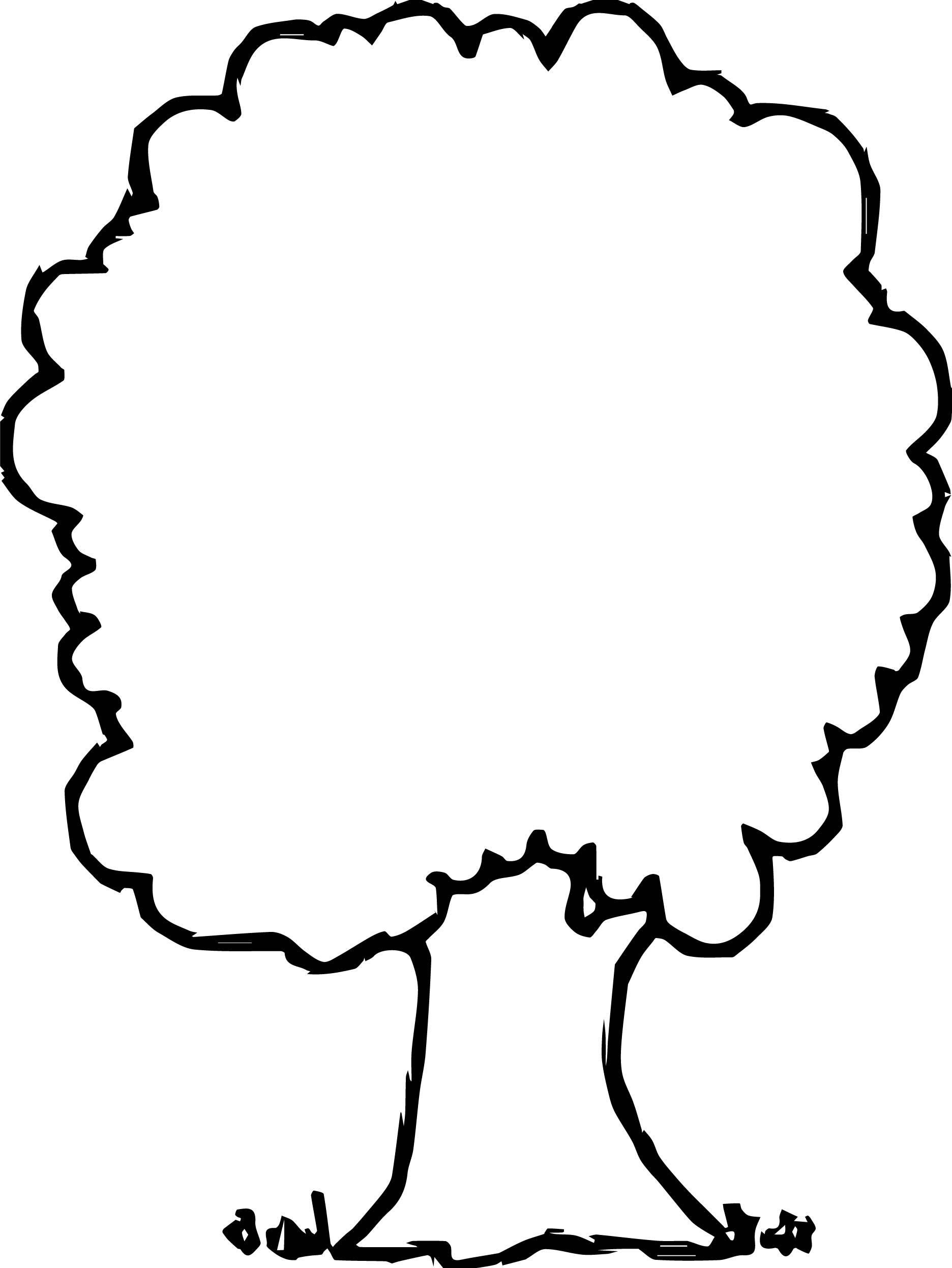 1872x2494 Awesome Collection Of Simple Tree Coloring Pages For Christmas